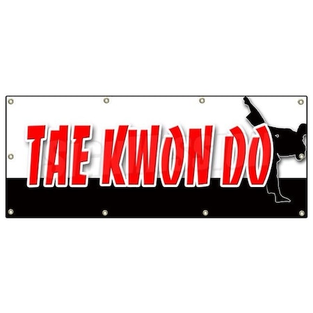 Signmission TAE KWON DO BANNER SIGN martial art defense school lessons jiu-jitsu B-96 Tae Kwon Do